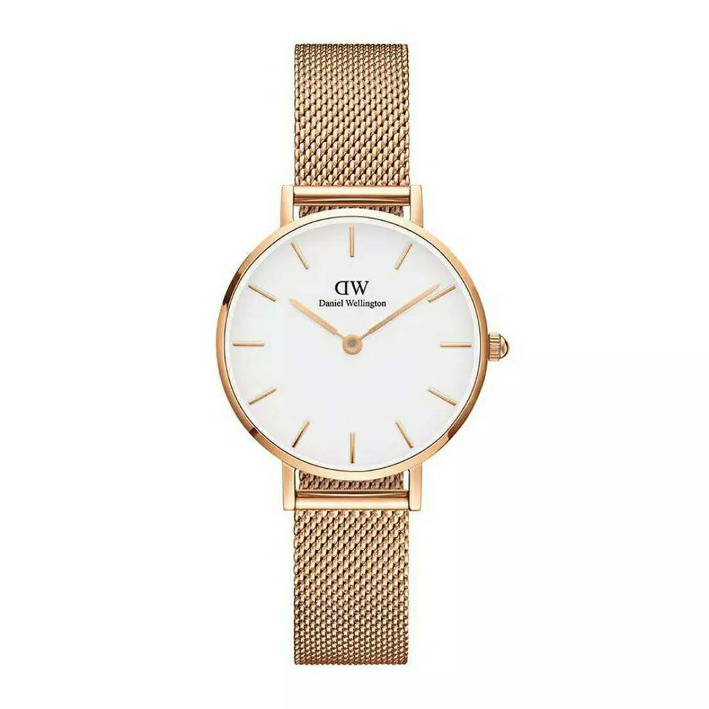 Womens Crystal Rose Gold Boyfriend Watch Metal Mesh Strap Shopee Philippines