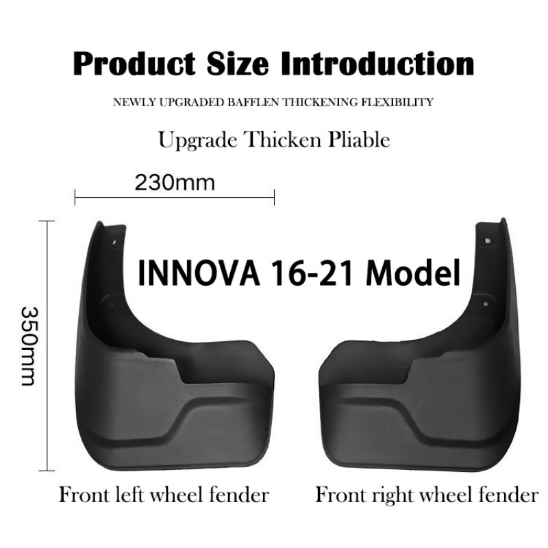 Toyota Innova 2019 to 2024 OEM Mudguard 2019 2020 2021 2022 2023 2024 ...