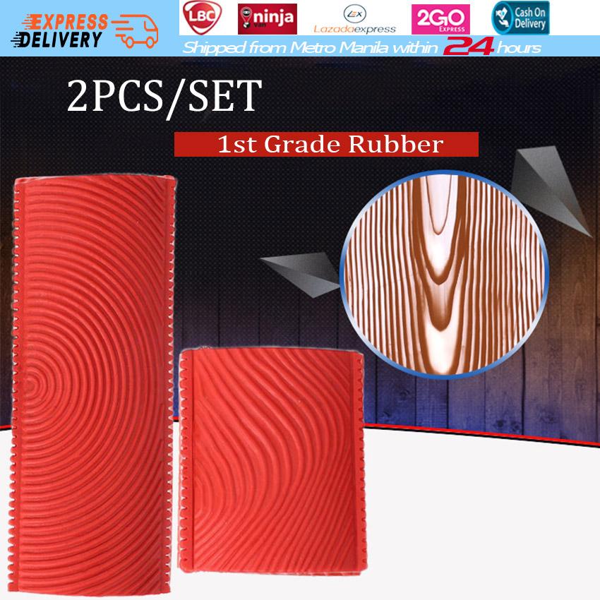2PCS/SET 1st Grade DIY Wood Graining Grain Rubber Wood Graining Tool