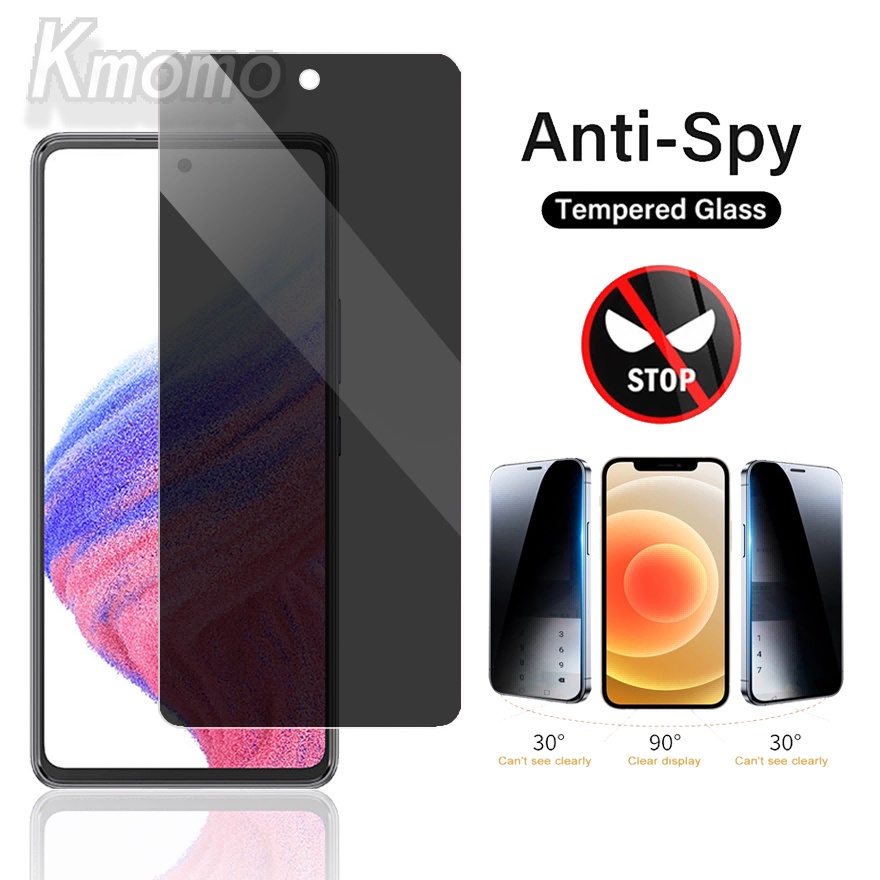 Privacy Tempered Glass Samsung Galaxy A24 A54 A34 A14 A04e A05 A05s A04s A04 Core A23 A53 A33 3507