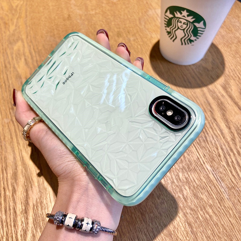Compatible for iPhone 6 6s 7 8 Plus X XS Max XR Diamond Silicone Case ...