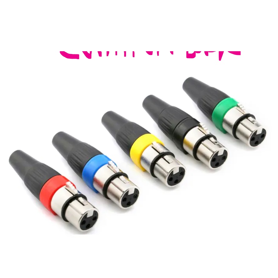 XLR Feamale Connector Colors high quality four core professional ...