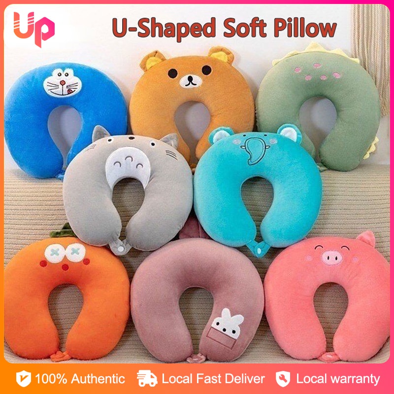 U Shaped Neck Pillow Travel Soft Pillow Memory Foam Cartoon Pillow With ...