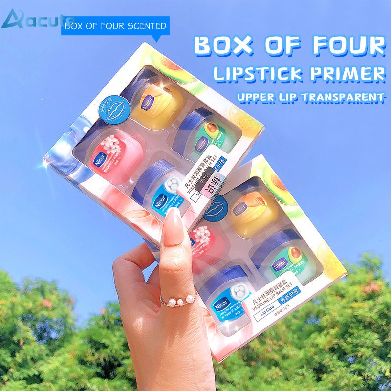 Nicor Vaseline Lip Balm Set Moisturizing Lip Mask Lip Care Antidrying