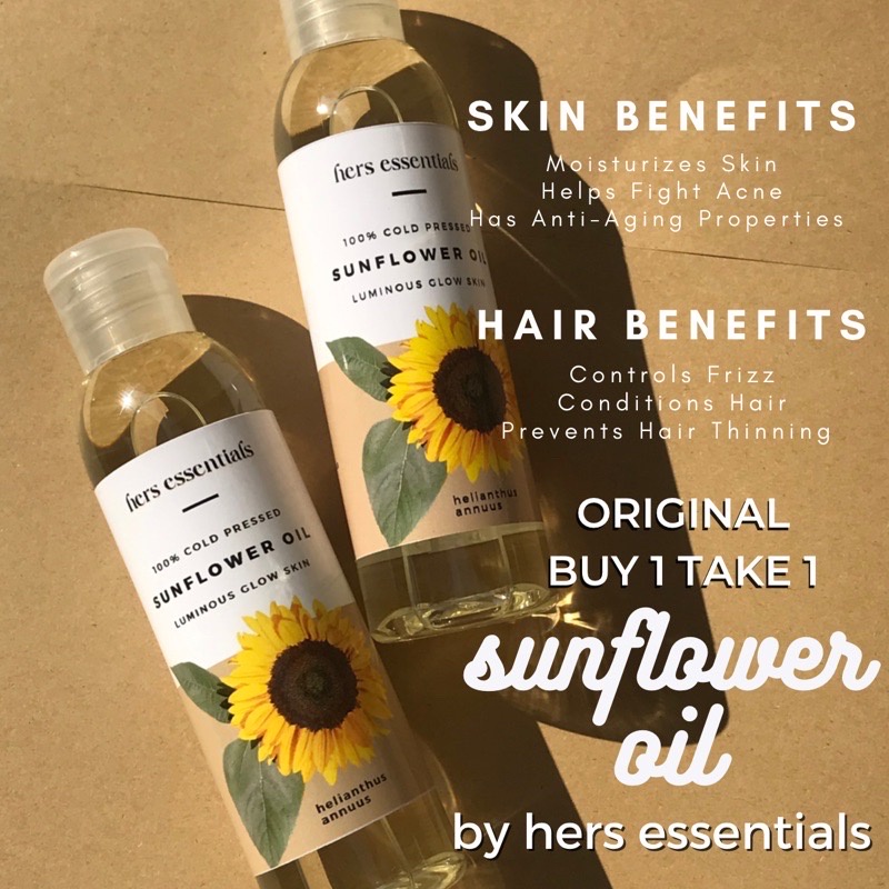 Buy Take Sunflower Oil By Hers Essentials Shopee Philippines