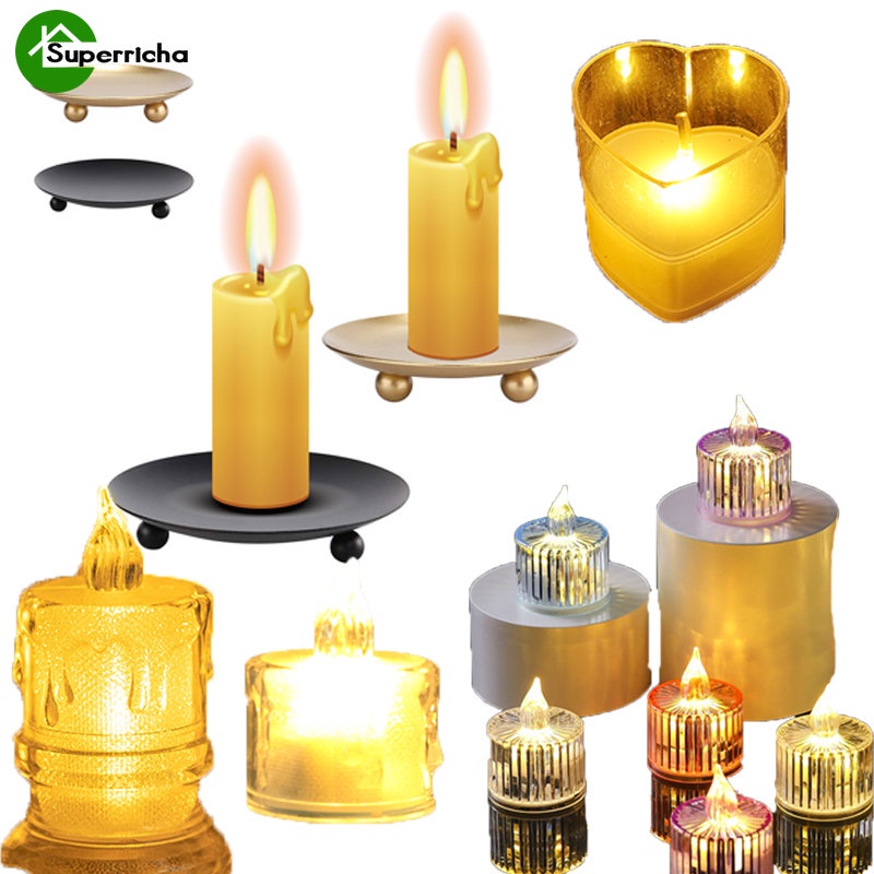 [SPRCH] [Feature]Candle Holder / LED Crystal Luminous Candle Lights ...