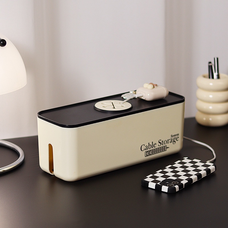 Nordic Style Socket Wire Storage Box Charger Power Cord Management ...