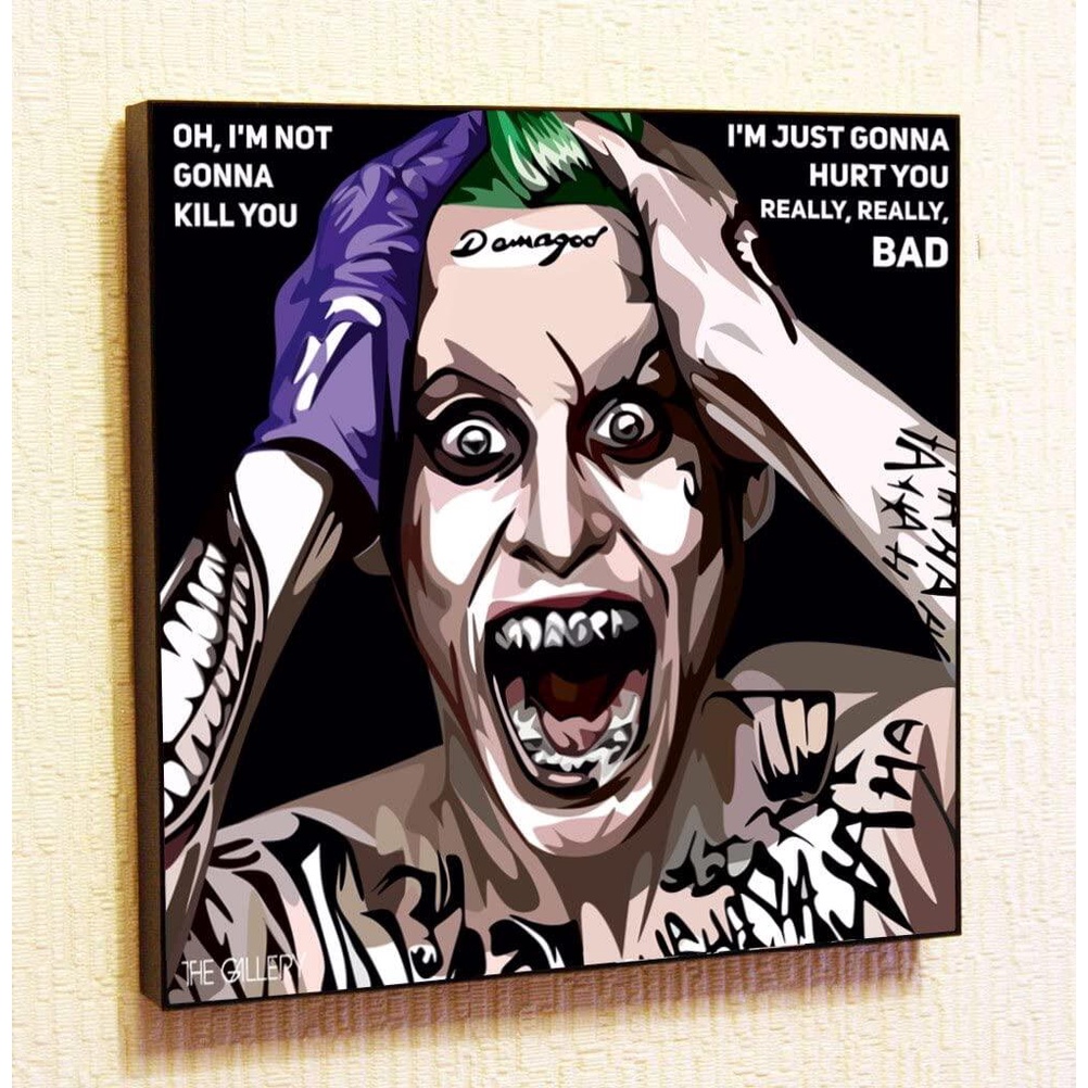 Joker Jared Leto Suicide Squad Super Hero Motivational Quotes Wall 