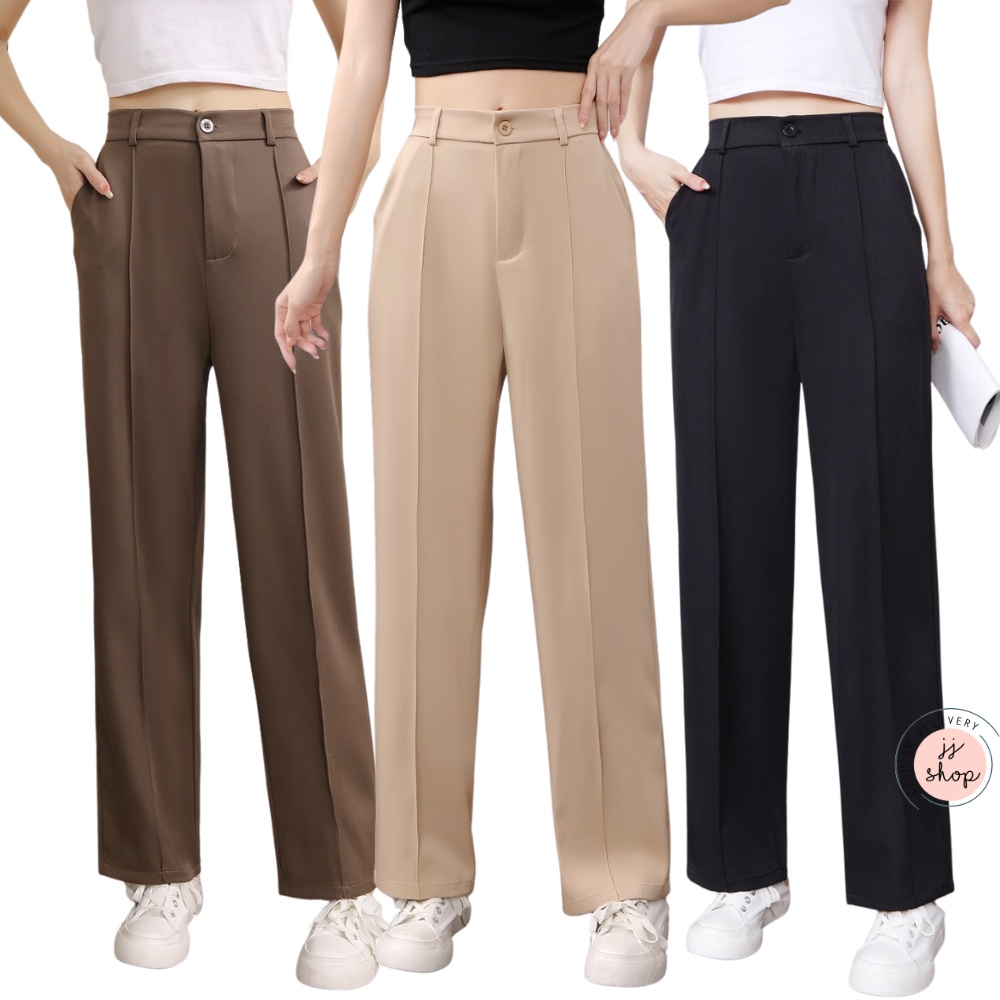 High Waist Trouser Slacks Pants for Women Fits 32-36 With Front Lining ...