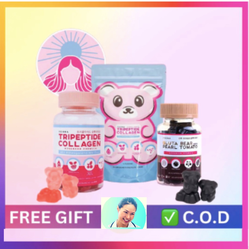 WITH FREEBIE! YOONA Tripeptide Collagen Gummy Bears with Ashwagandha l