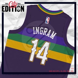 2022 New Orleans Pelicans Ingram#14 City Edition Williams #1 White