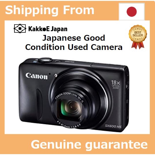 Pre-loved Canon Digital Camera Power Shot SX600 HS Black Optical