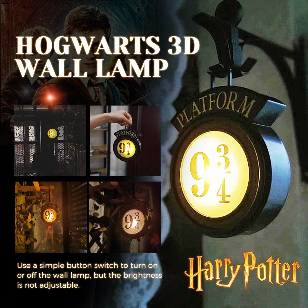 Hanging Wall Lamps Magic Potters Night Light Platform Hogwartsed 3D outlet Lamp