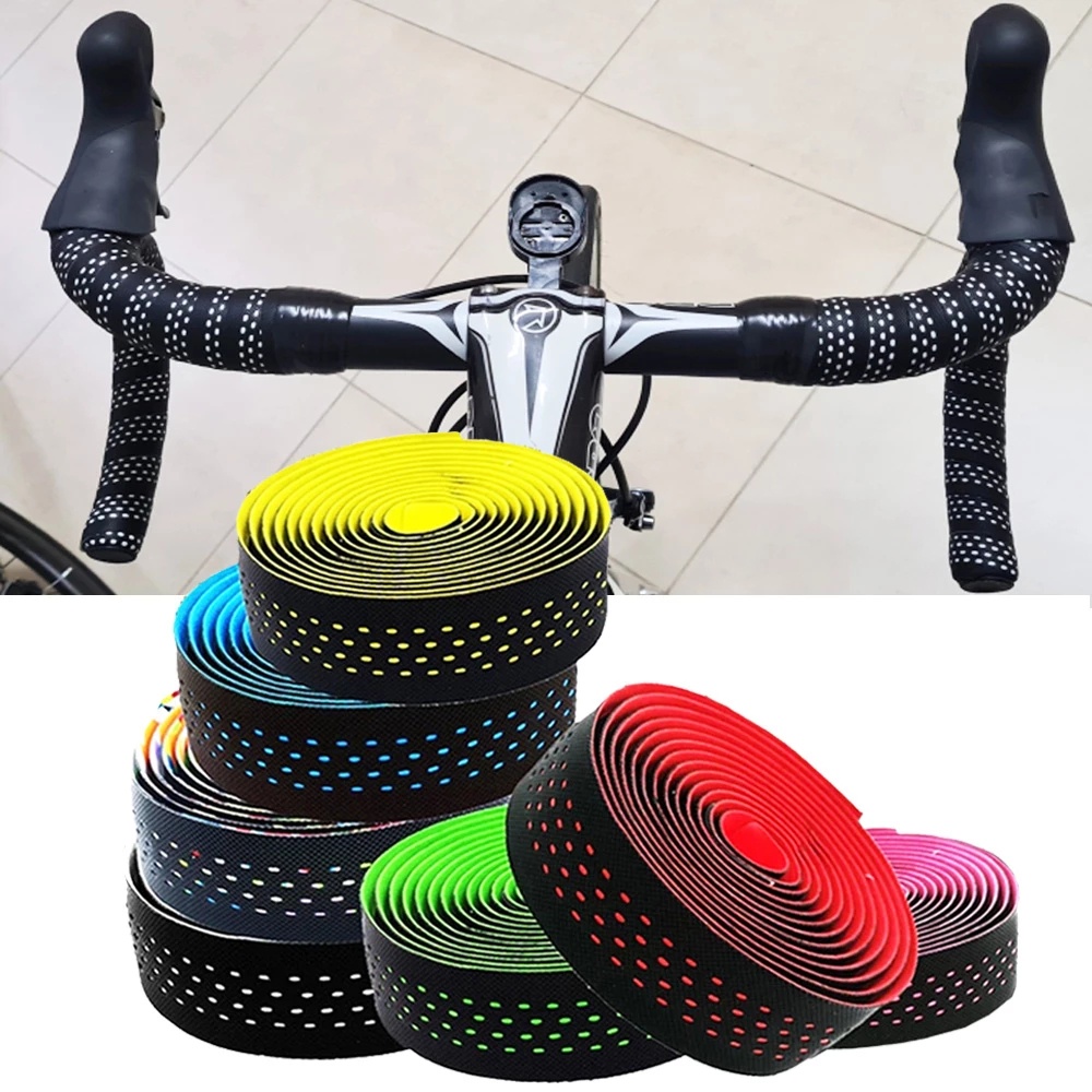 BNVB Road Bike Handlebar Tape Cork EVA PU Cycling Damping Anti