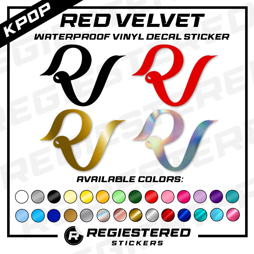 KPOP Red Velvet Logo Vinyl Decal Sticker Waterproof | Shopee Philippines