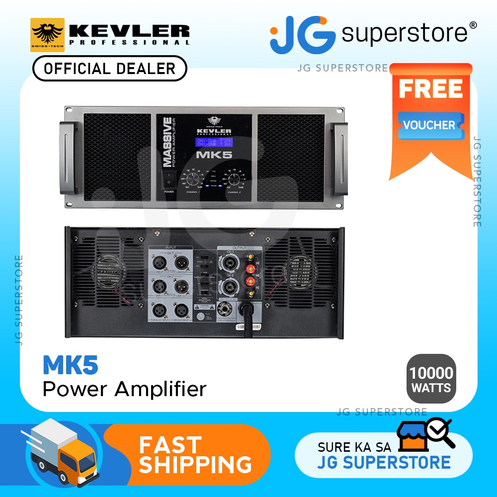 [CLEARANCE] KEVLER MK5 10000W Class H Power Amplifier, Dual Variable