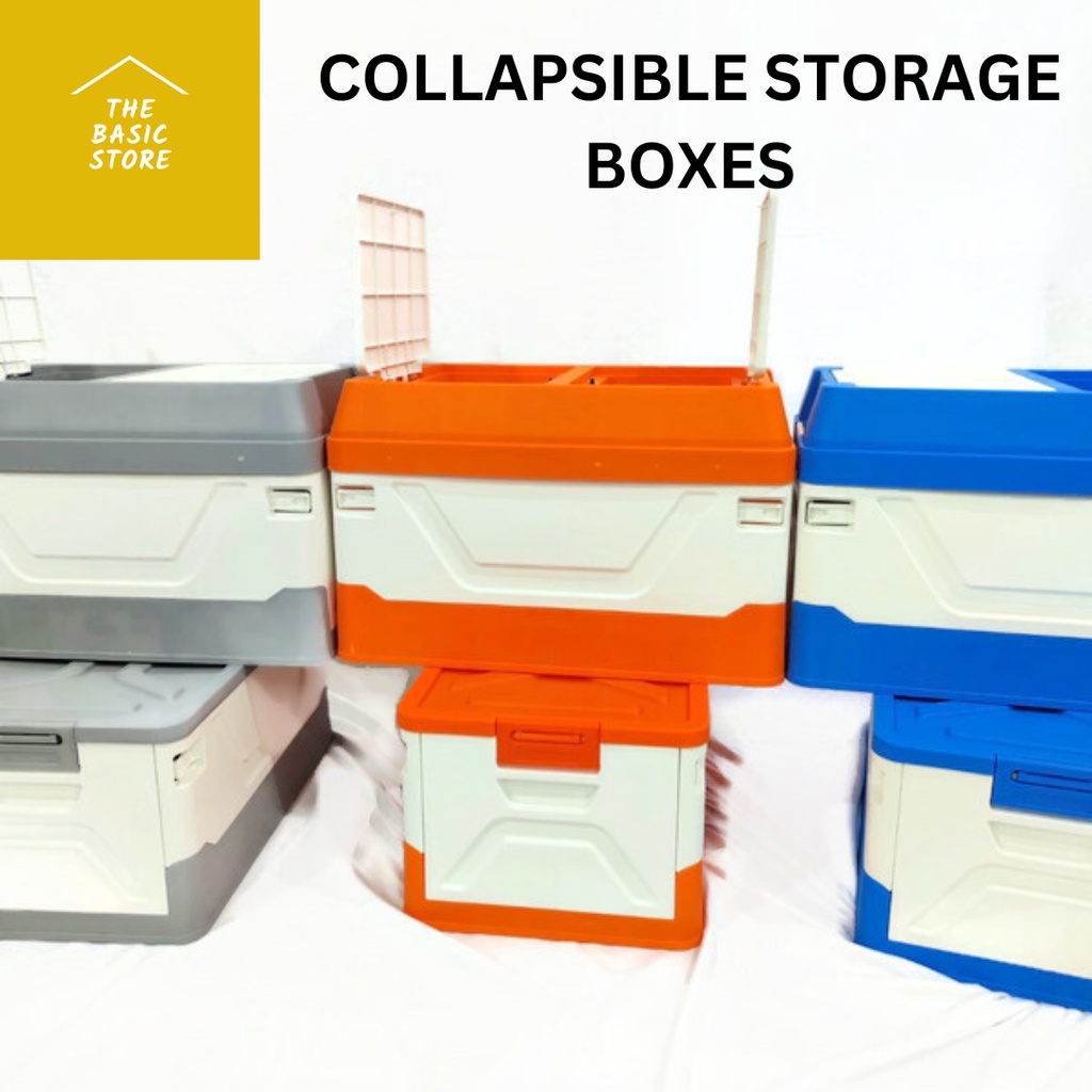 Collapsible Storage Boxes / Multipurpose Storage Boxes / Heavy Duty Storage Boxes 35 L Shopee