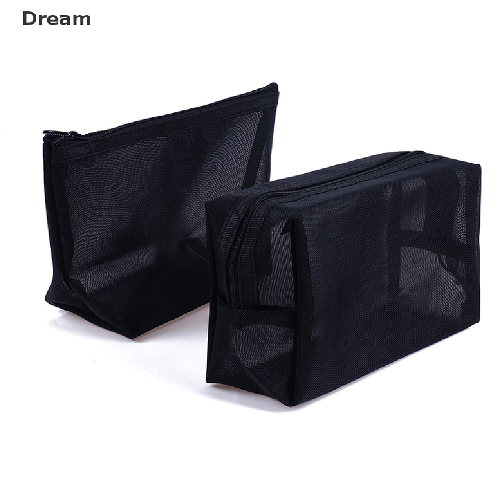 Mesh Transparent Cosmetic Makeup Case Women Make Up Organizer Storage