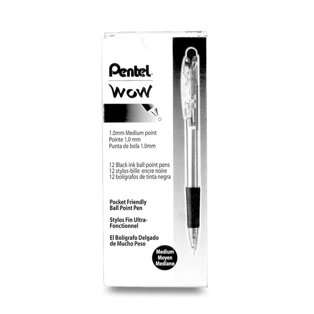 12 Pcs Pentel Wow BK417 Ball Point Pens Shopee Philippines