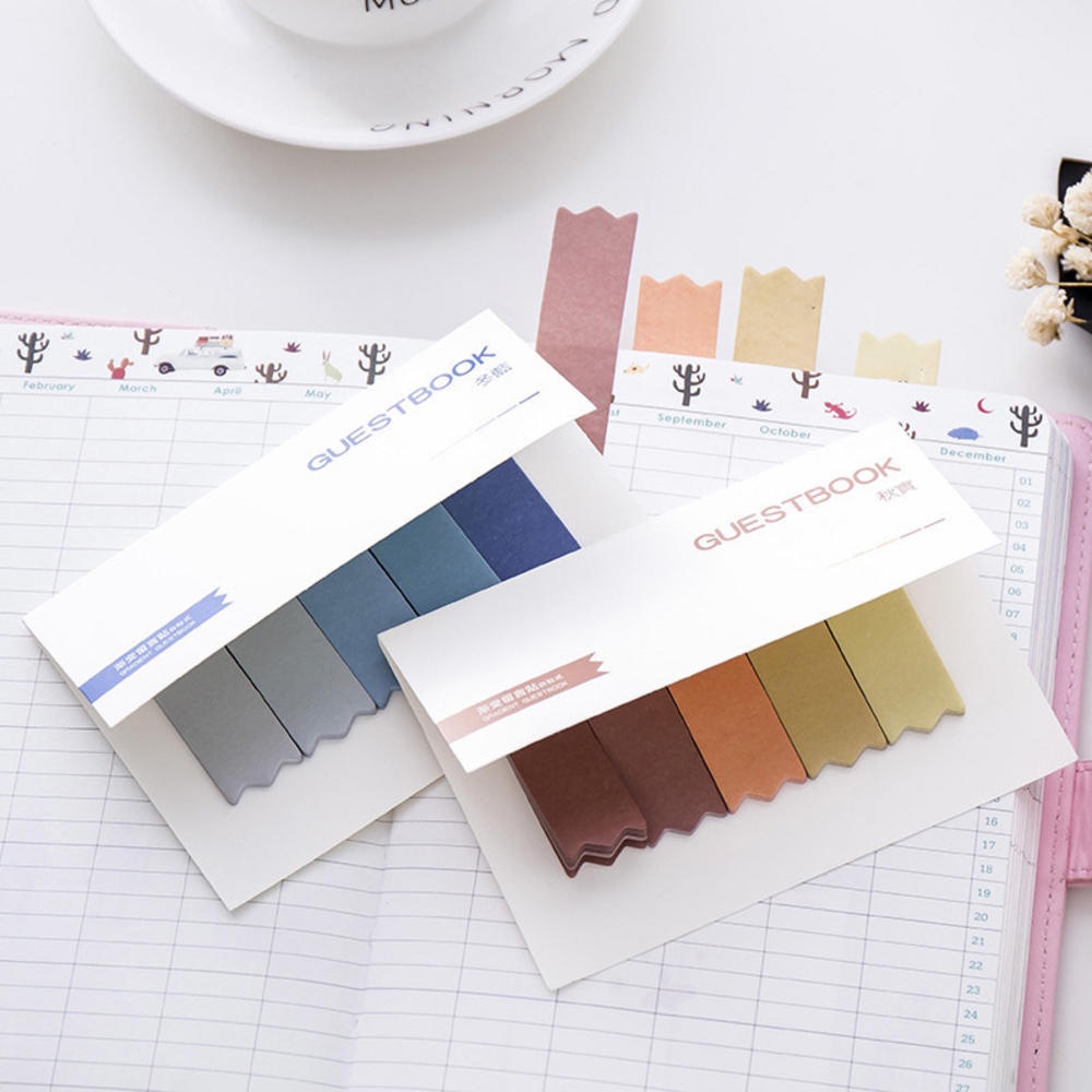 Gradient Colour Sticky Index Label, Writable Sticky Note Document Label ...