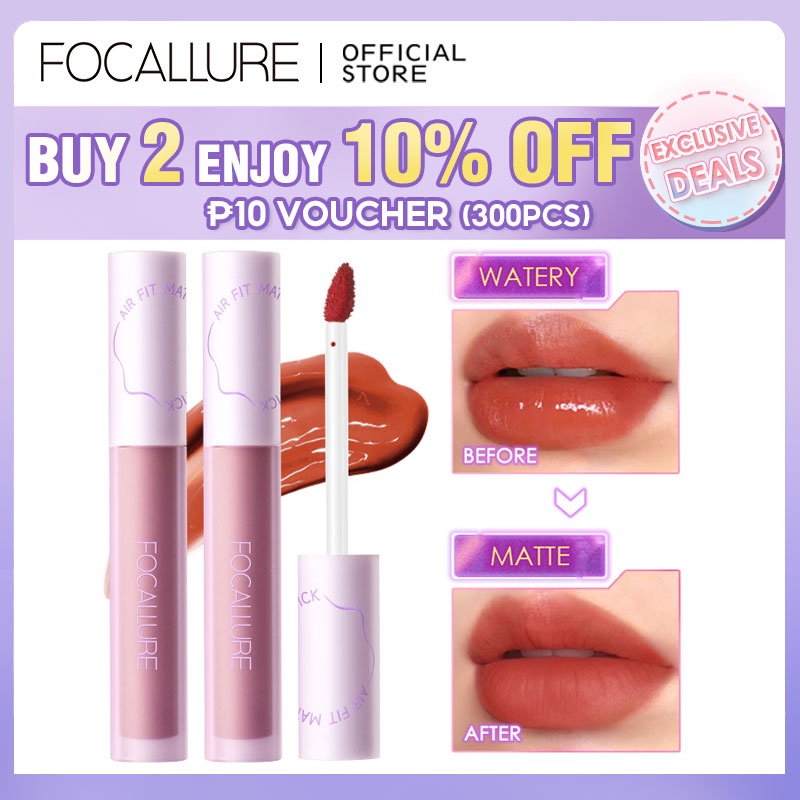 FOCALLURE SwitchMode Airy Matte Lip Tint Long-Lasting Transfer-Proof ...