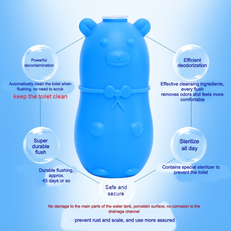 bear toilet detergent(Toilet Deodorant Urine Dirt Toilet Cleaner) Shopee Philippines