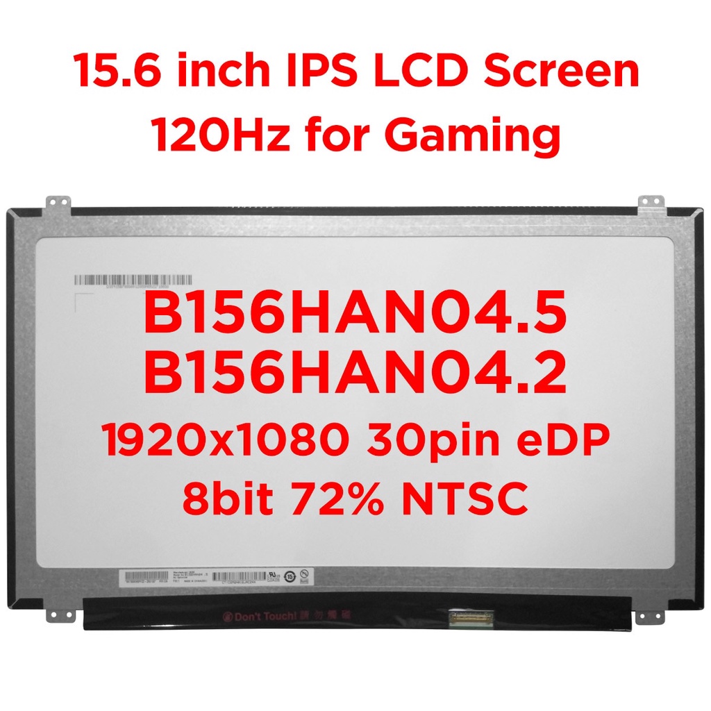 Dalle écran LCD type AUO Optronics B156HAN04.5 HW1A 15.6 1920x1080 120Hz