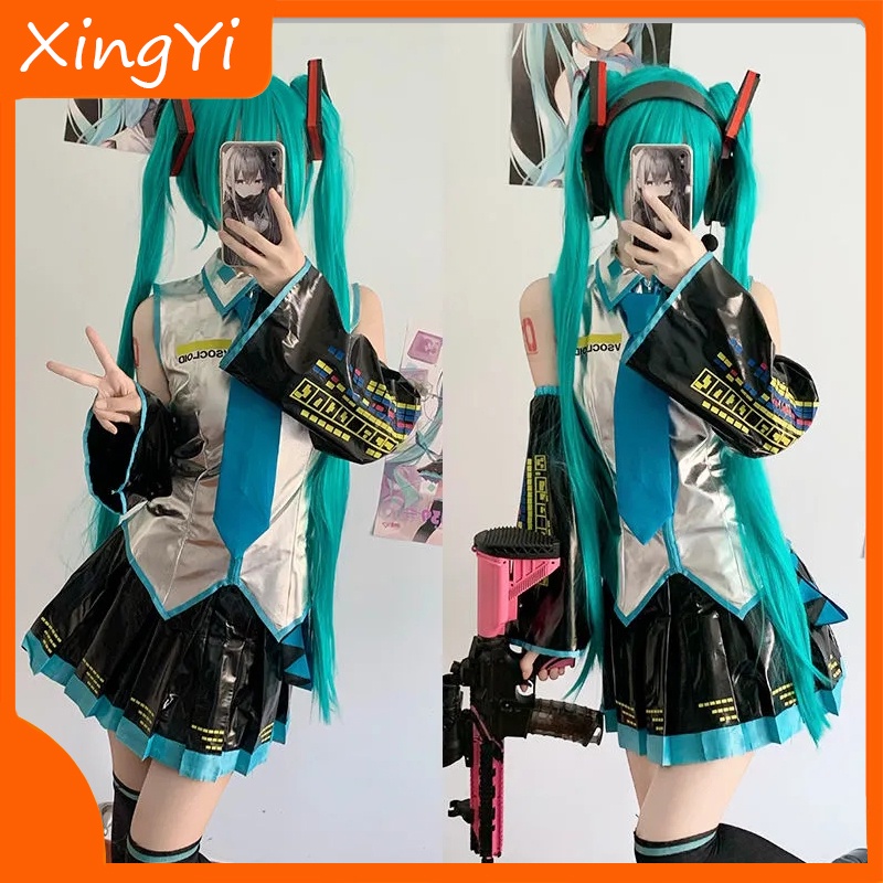 Hatsune Miku Cos Anime Cosplay Costume for Women Uniform Suit Outfit ...