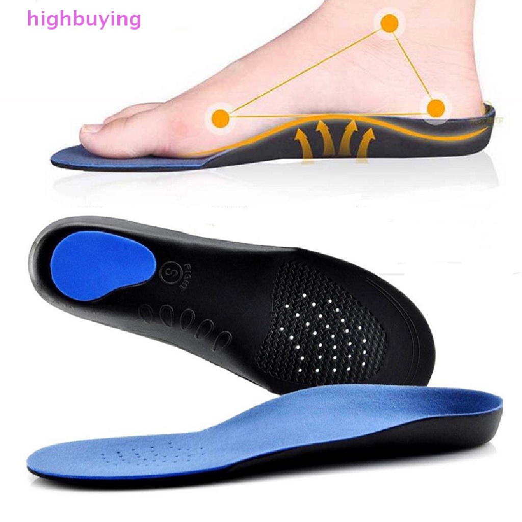 HBPH Unisex Flat Feet Arch Support Orthopedic Insoles EVA Pain Relief