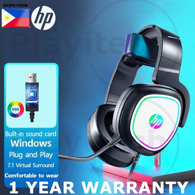 HP H360G 7.1 Virtual Surround Usb2.0 Gaming Headphone Gaming Headset With Microphone Led RGB