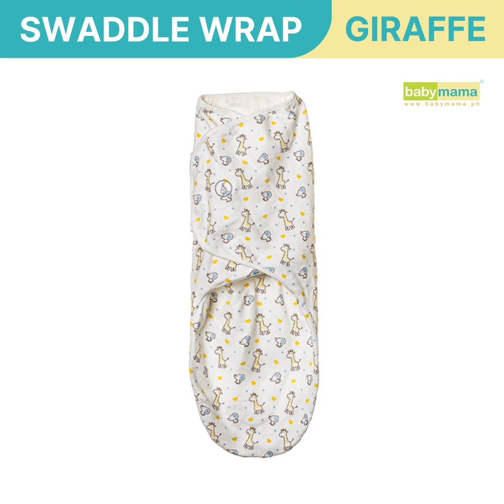 Babymama Swaddies PH Infant Velcro Swaddle Wrap Giraffe Shopee