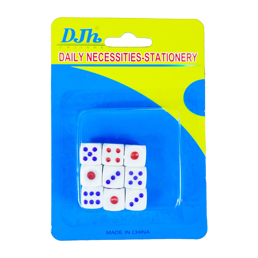 H&H Game Dice 5570 9pcs Small 6Sided Opaque Game Dice for Board
