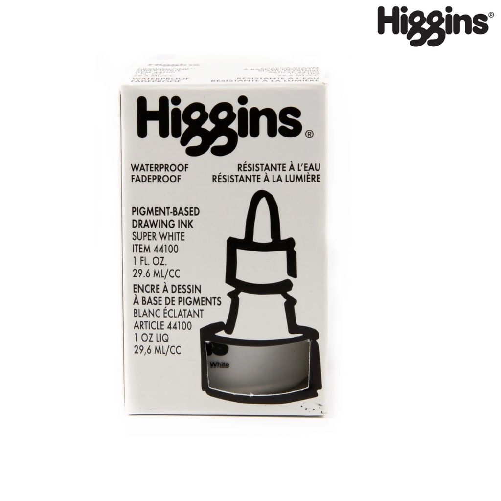 Higgins Super White Pigment-Based Drawing Ink 1oz | Shopee Philippines