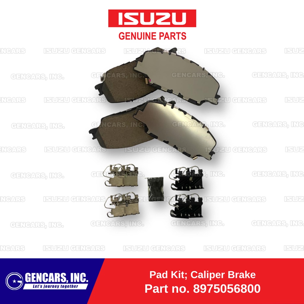 Isuzu Pad Kit; Caliper Brake for Dmax 20212023 (8975056800) (Genuine