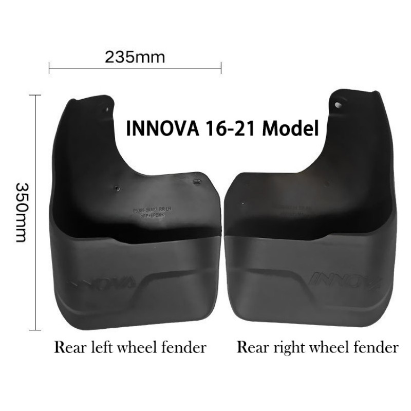 Toyota Innova 2019 to 2024 OEM Mudguard 2019 2020 2021 2022 2023 2024 ...