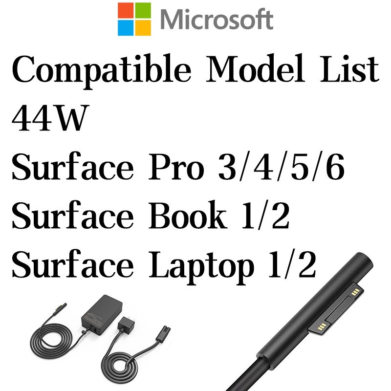 Surface Pro 6 7 8 Charger Magnetic Adapter Microsoft Surface Laptop ...