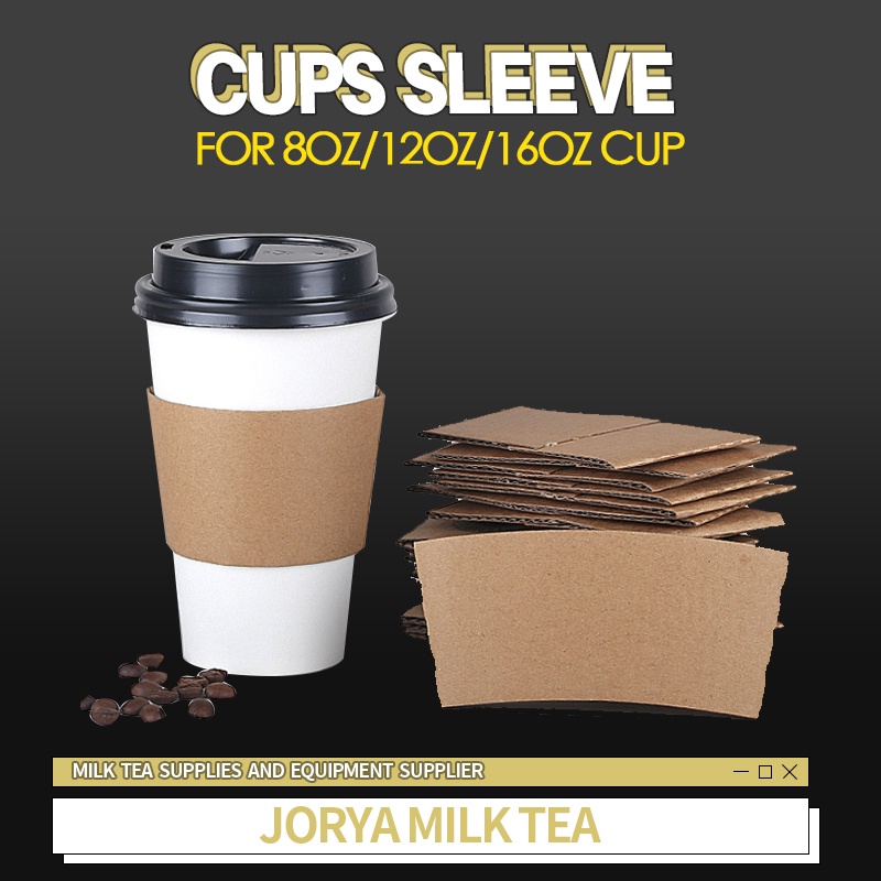 25pcs Kraft Paper Cups Sleeve For Paper Cups/ Coffee Cups/ Milk Tea ...