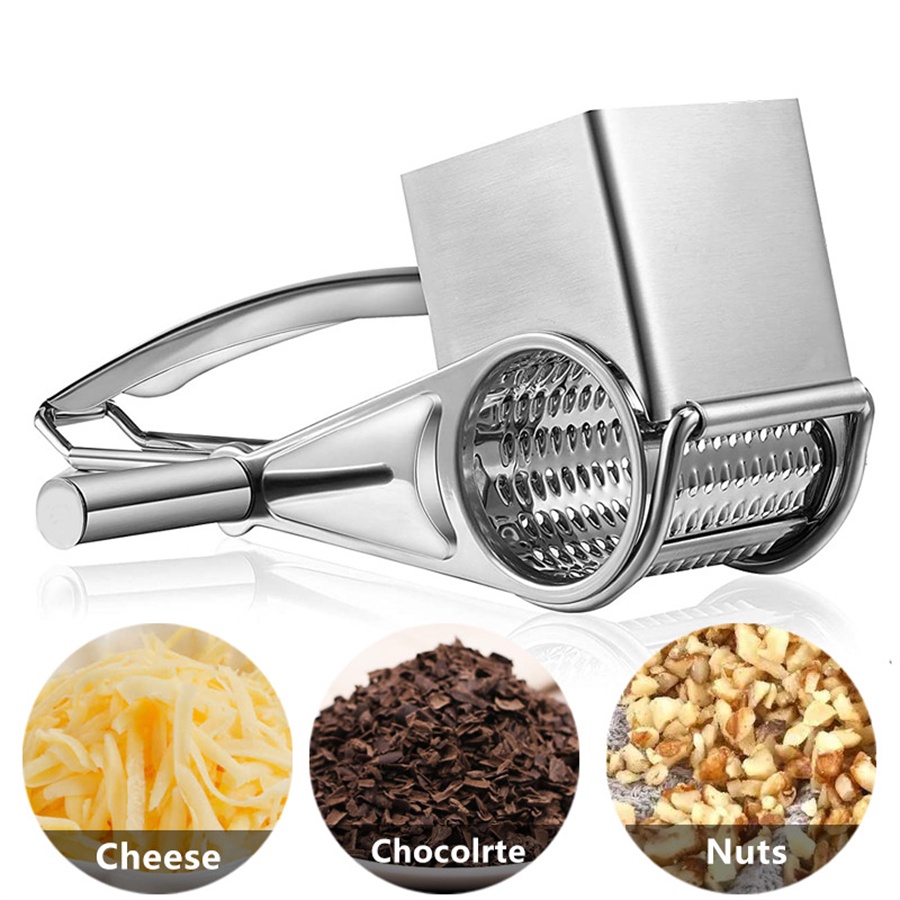 Rotary Cheese Grater Rotary Butter Chocolate Grater Stainless Steel ...