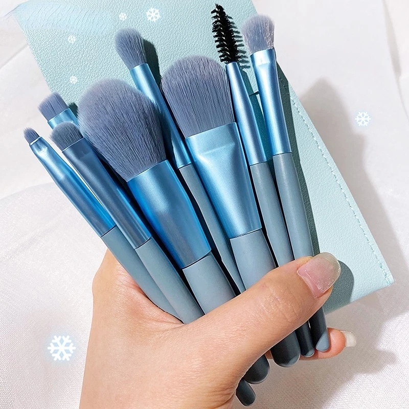 Professional Colorful Wooden Handle Makeup Brush Set/ Portable ...