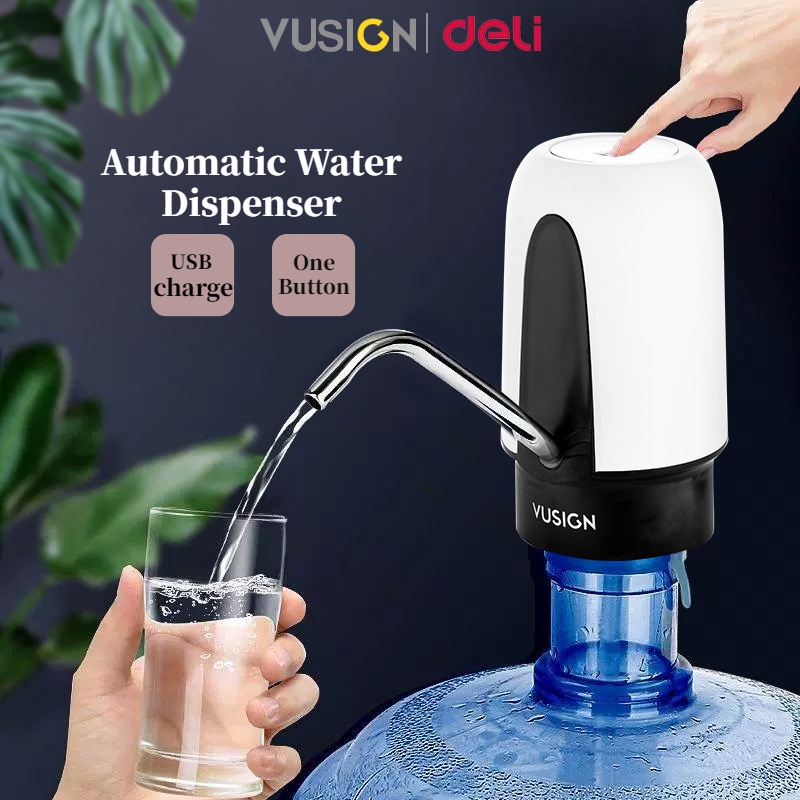 Vusign by Deli Automatic Water Dispenser Pump Chargeable Wireless