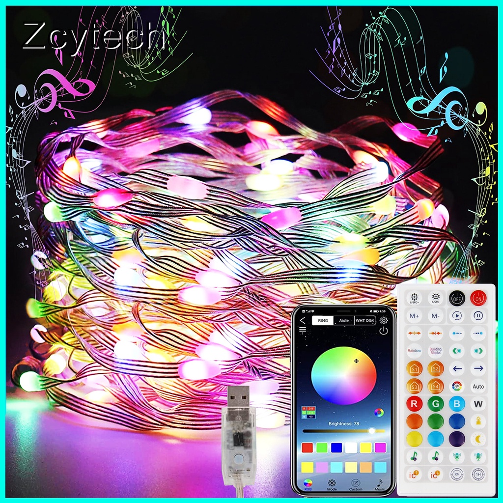 Christmas Bluetooth Led String Lights Waterproof App Smart Control lamp