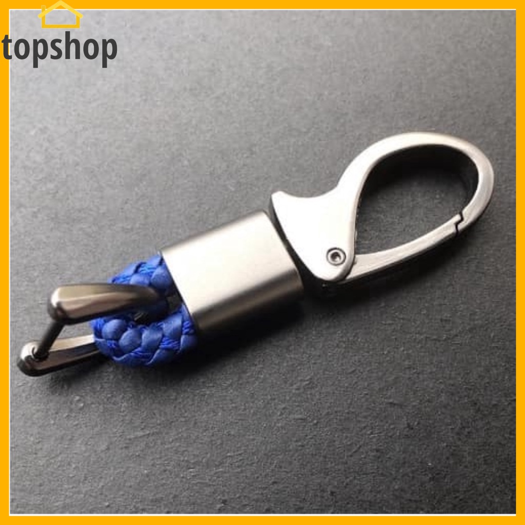TOPSHOP Modern Leather Weave Hook Straps Car Remote Short Keychain ...
