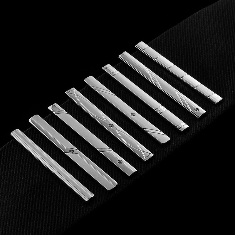 Silver Standard Security Tie Clip Business Formal Wear Men's Suit ...