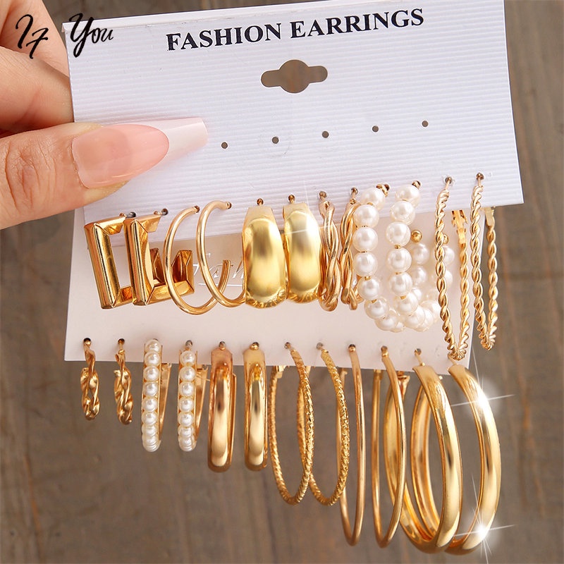 Gold Earring - Best Prices And Online Promos - Sept 2023 | Shopee ...