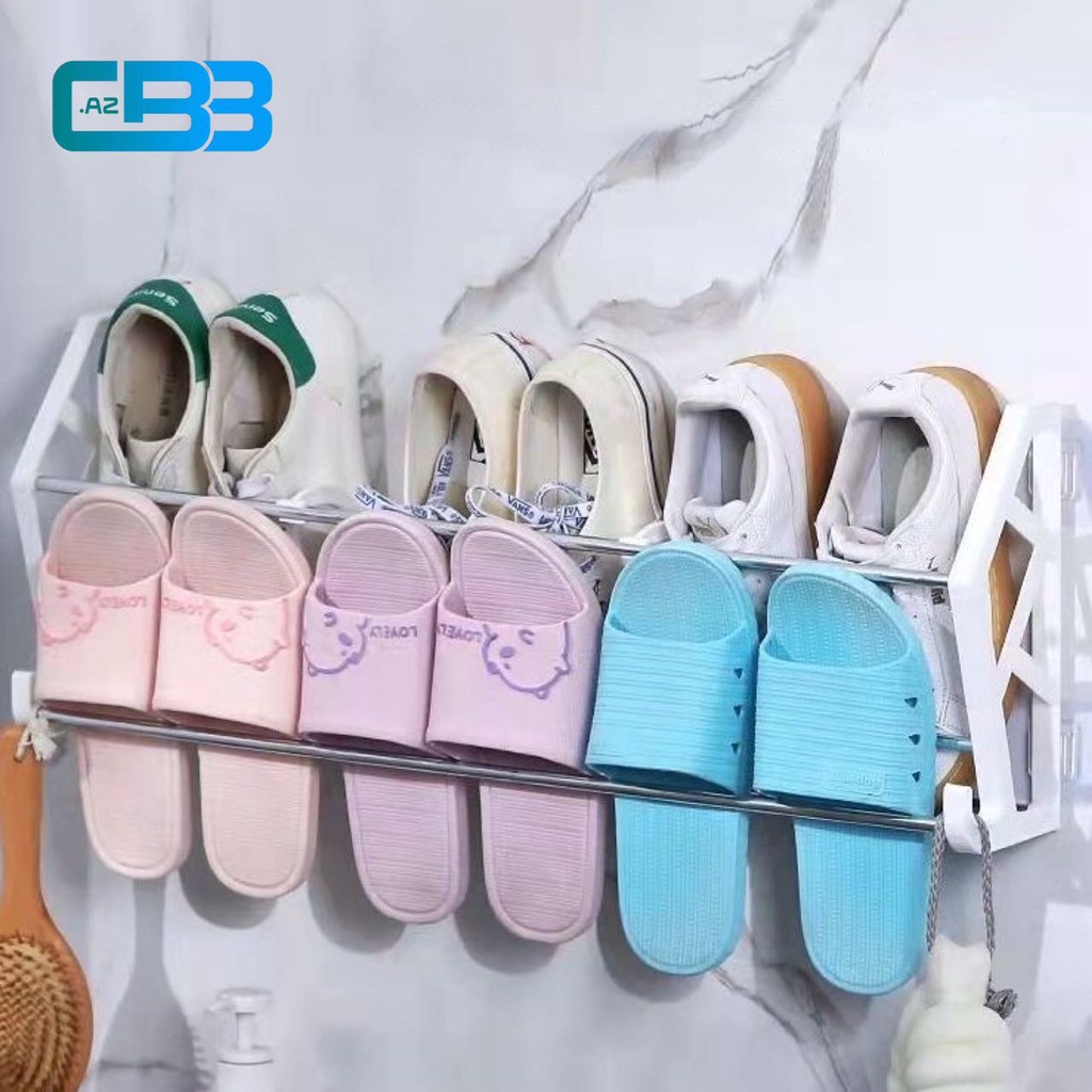 CBB Door Back Shoe Rack Organizer Wall Mounted Slipper Rack Organizer ...