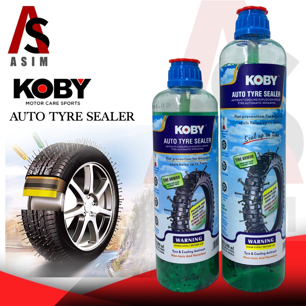 Motorcycle Original Auto Koby Tire Sealant Liquid Anti Flat Tyre For Tubeless Universal 500ml