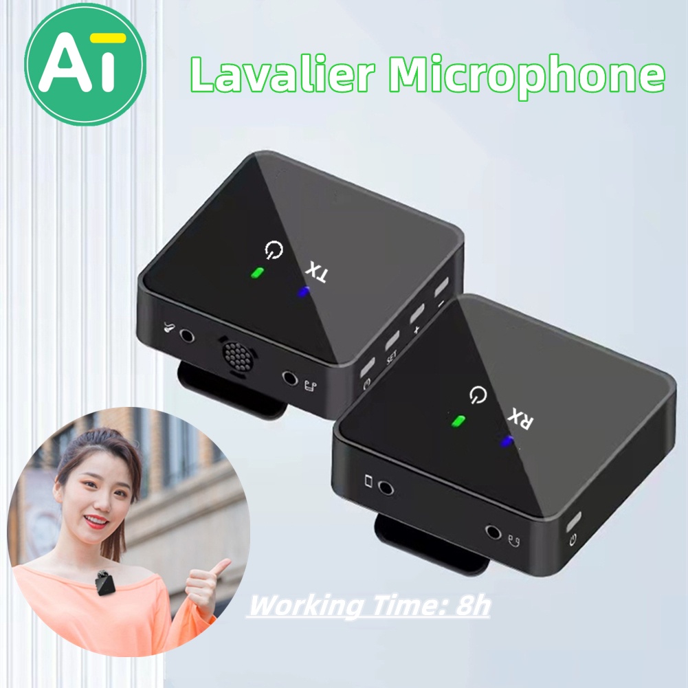 AT Wireless WIFI Lavalier Microphone for LIVE, recording, conferences