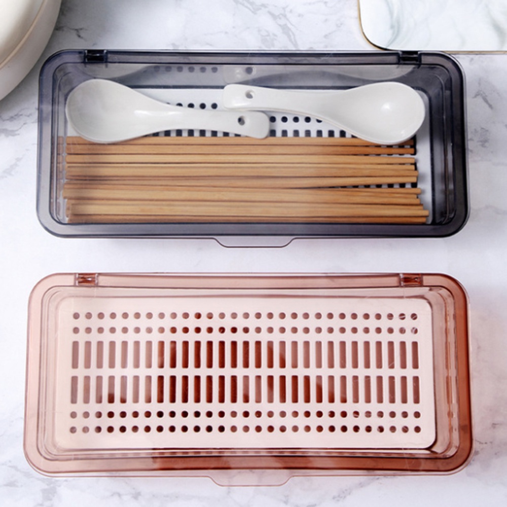 Cutlery Storage Tray Holder Tableware Organizer Plastic Container