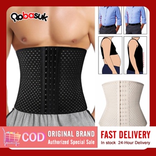 Men's Compression Waist Trainer Tummy Control Belt Elastic Slimming  Shapewear Band Breathable Girdle