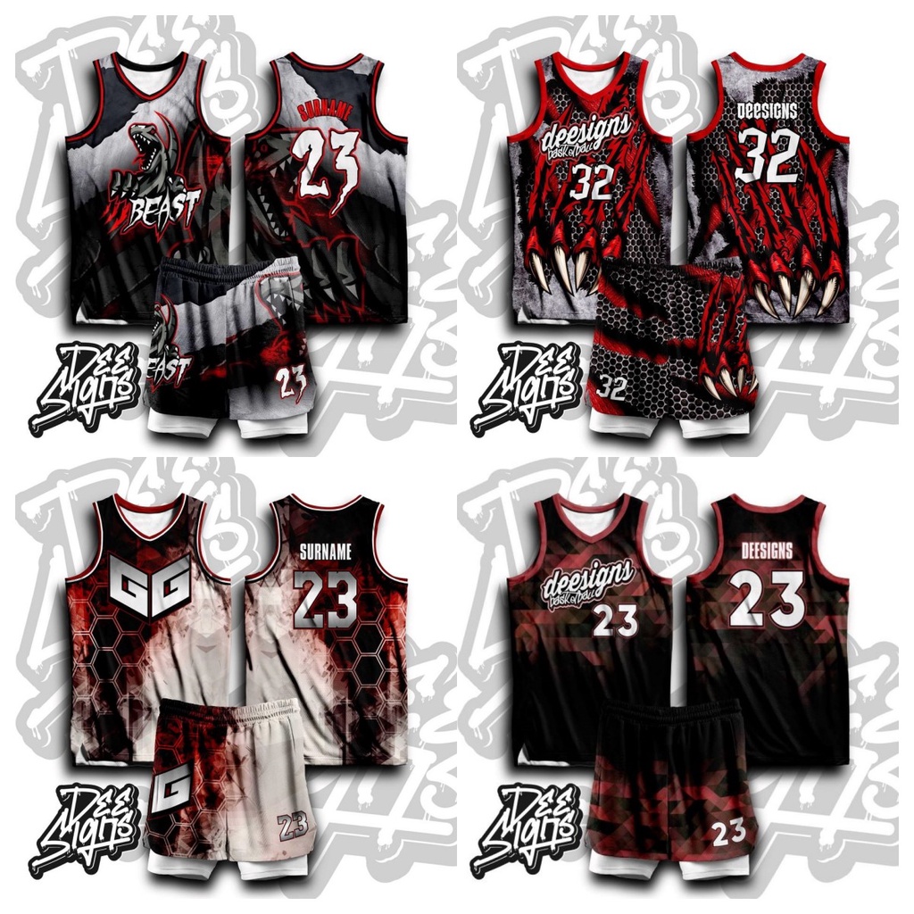 Deesigns Basketball Jersey and Shorts Free Customized Name and Number